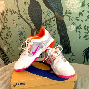 Nike Tennis Hard Court Sneakers 9 Air Zoom Ultra White Orange Pink